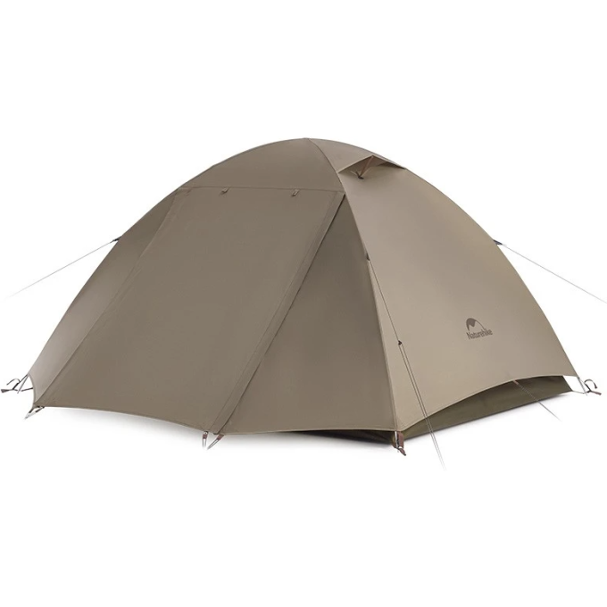 Палатка NATUREHIKE CLOUD-CREEK CNK2300ZP024, двухместная, Vinyl Edition, бежевый 6977465866370